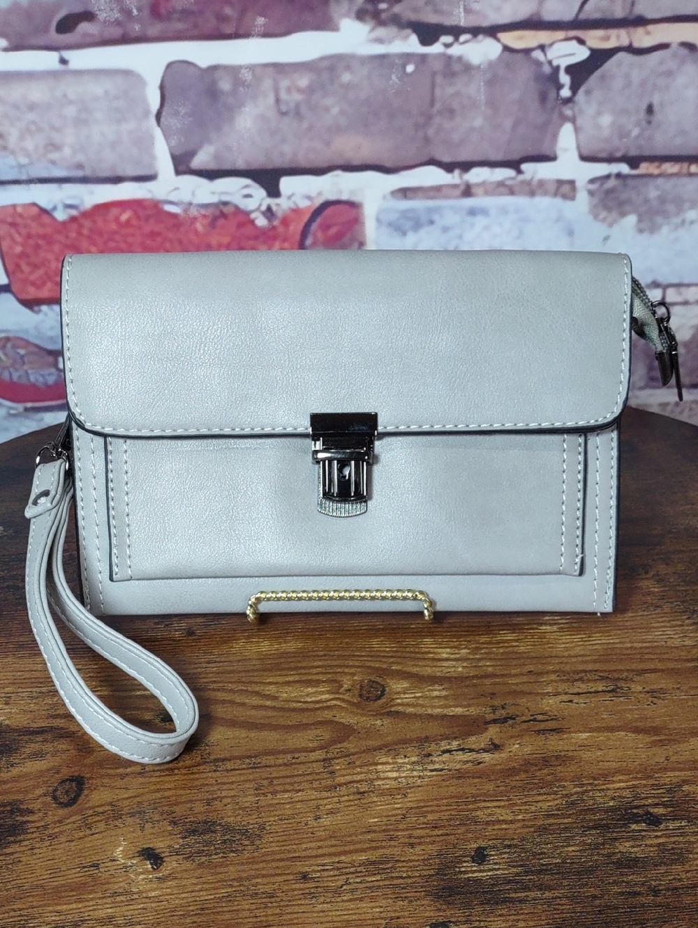 Isabelle Vegan Wristlet/Clutch/Wallet